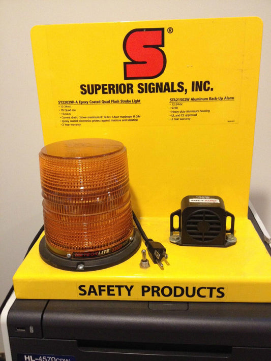 Superior Signals Strobe Light / Backup Alarm Display Unit
