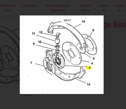 0622101 Trackless Boom Flail Bearing
