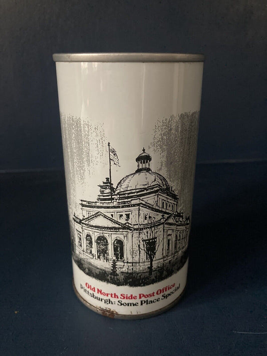 Iron City Old North Side Post Office Pull Tab Beer Can BOTTOM Opened Empty