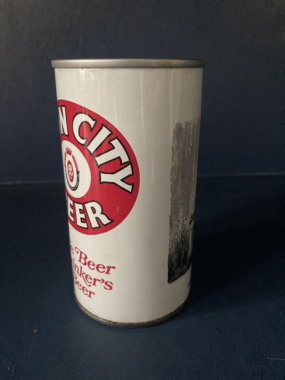 Iron City Old North Side Post Office Pull Tab Beer Can BOTTOM Opened Empty