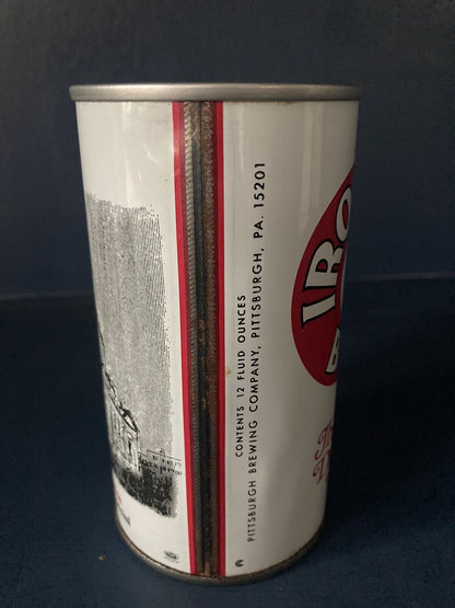 Iron City Old North Side Post Office Pull Tab Beer Can BOTTOM Opened Empty