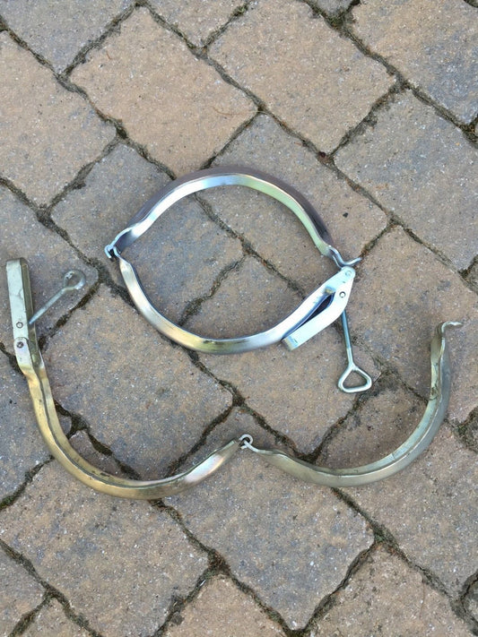 2 PAIR (4) Quick Clamps 16584 8 Inch Diameter for Vactor, Vac Con FLANGED Tubes