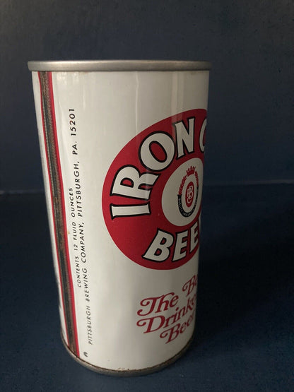 Iron City Old North Side Post Office Pull Tab Beer Can BOTTOM Opened Empty