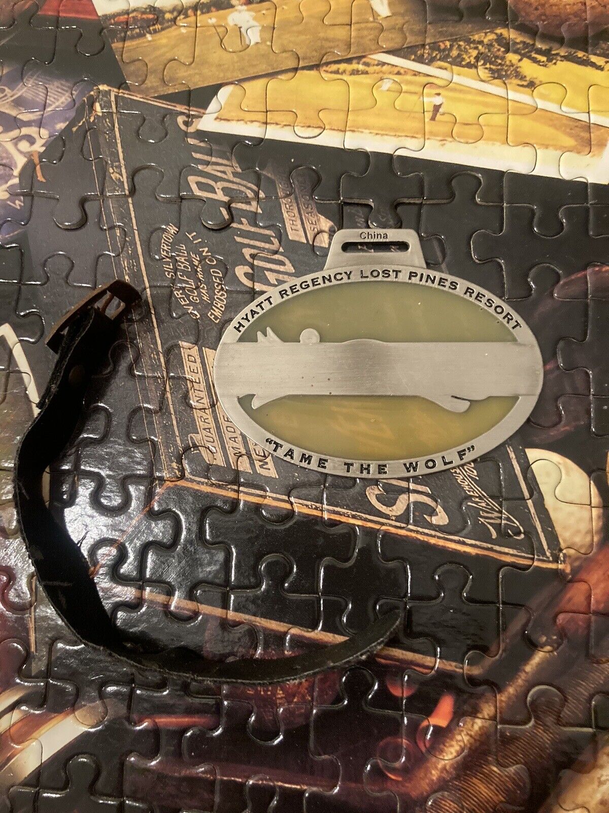 PGA Bag Tag - WOLFDANCER GOLF CLUB - Metal - Cedar Creek TX