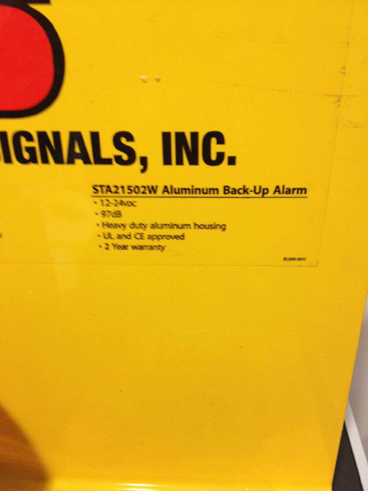 Superior Signals Strobe Light / Backup Alarm Display Unit