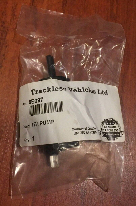 5E097 Windshield Washer Pump, 12v for Trackless MT5, MT6, MT7