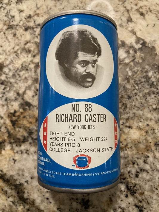 Richard Caster (Rare - Bottom Opened!!) RC Cola Jets Tight End Can