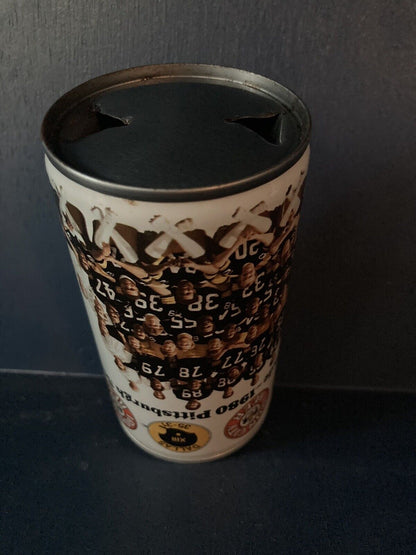 Iron City 1980 Pittsburgh Steelers Pull Tab Beer Can BOTTOM Opened Empty