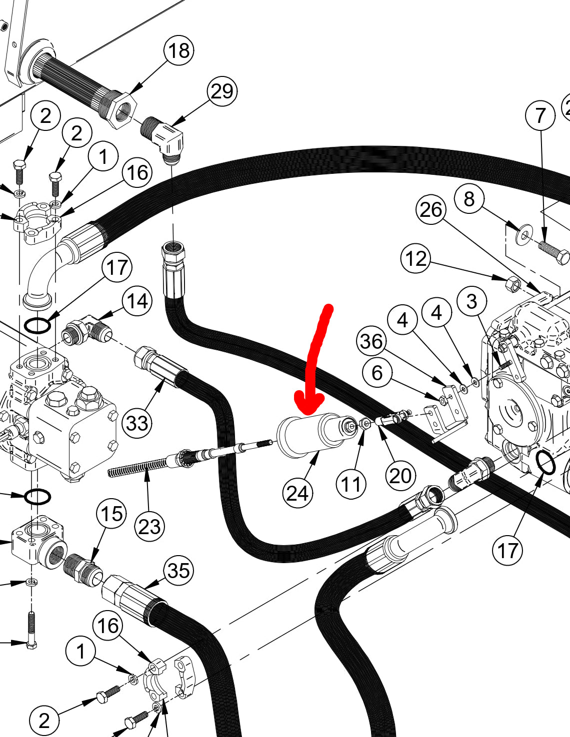 5A798 Neutral Spring Assembly - For Trackless