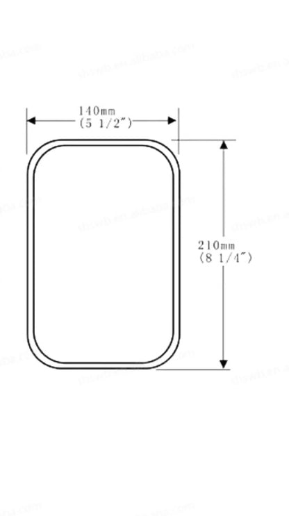 4A510 Outside Mirror HEAD ONLY for Trackless MT5, MT6 and MT7 Municipal Tractors