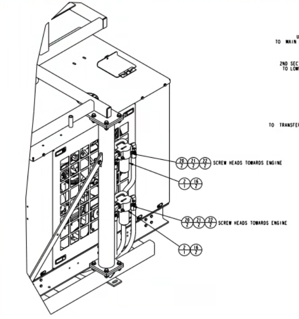 VA6272-0004A  ONE PAIR of Vac All Hydraulic Filter Elements 6272-0004A