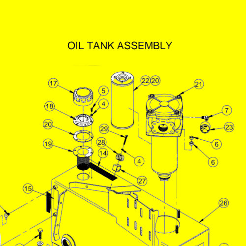 Trackless 5H065 Hydraulic Filter Element Only MT5